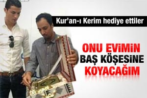 Ronaldo'ya Kur'an-ı Kerim verildi
