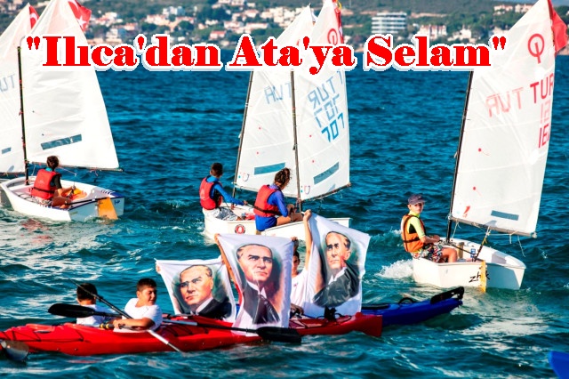 Çeşme, Ata'sını Saygıyla Selamladı