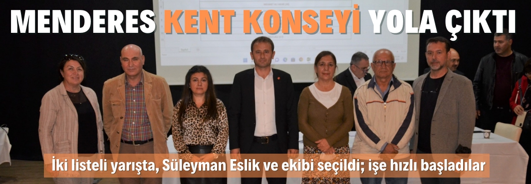 Menderes Kent Konseyi'nde İki Listeli Yarış