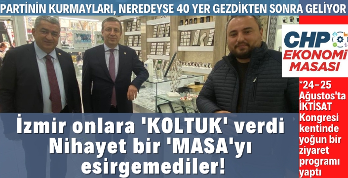 CHP Ekonomi Masası'ndan İzmir'e çıkarma!