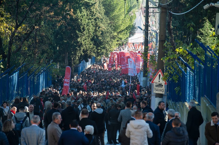İlk devrim şehitleri Menemen'de anıldı