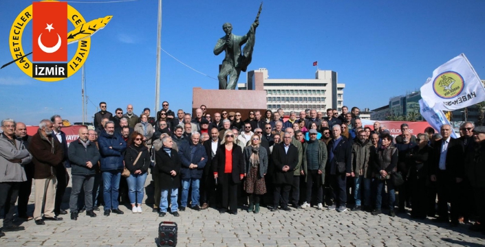 İzmirli Gazeteciler'den 'Süleyman Gençel' eylemi