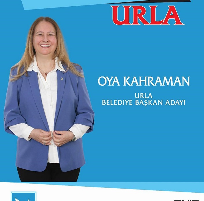 Urla'da Ak Güvercin DSP Adayı Oya Kahraman, yerel basınla başladı