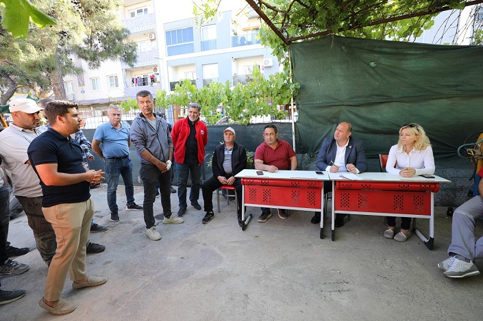 Menderes'in Başkanı Çiçek’ten Şantiye Denetimi