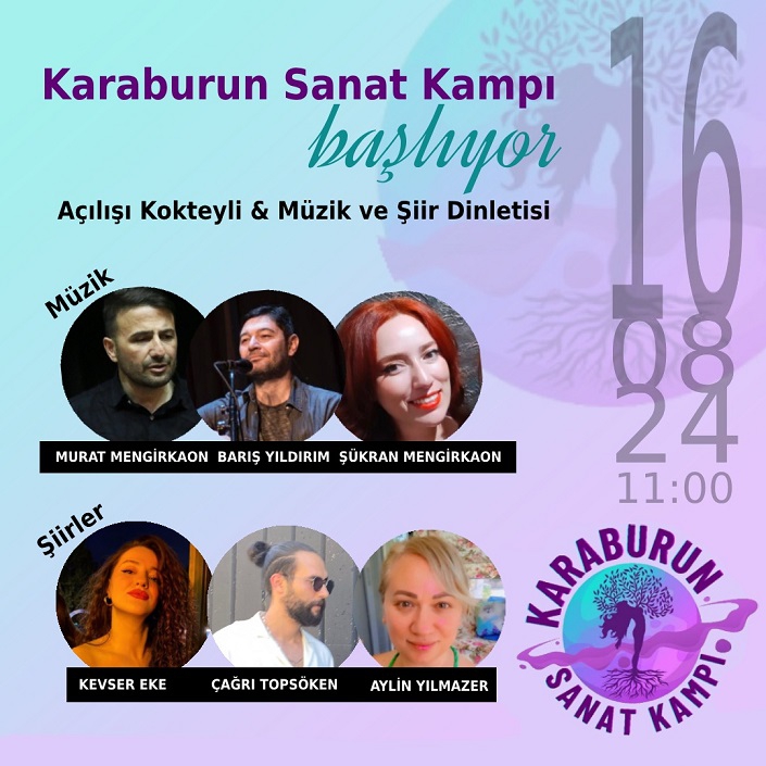 İzmir Karaburun Sanat Kampı 16-17-18 Ağustos'ta