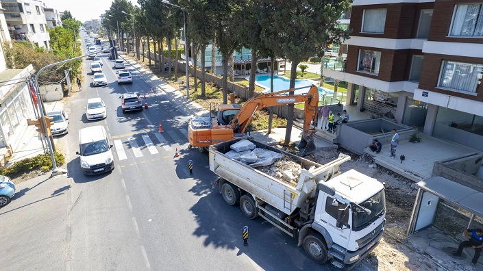 Güzelbahçe Belediyesi İlçenin Ana Arterlerini Yeniliyor